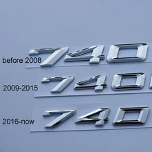 Хромированные буквы, цифры, эмблема 730Li 740Li 750Li 760Li M730Li M740Li M750Li M760Li для BMW 2009-, автомобильный Стайлинг, наклейка на багажник