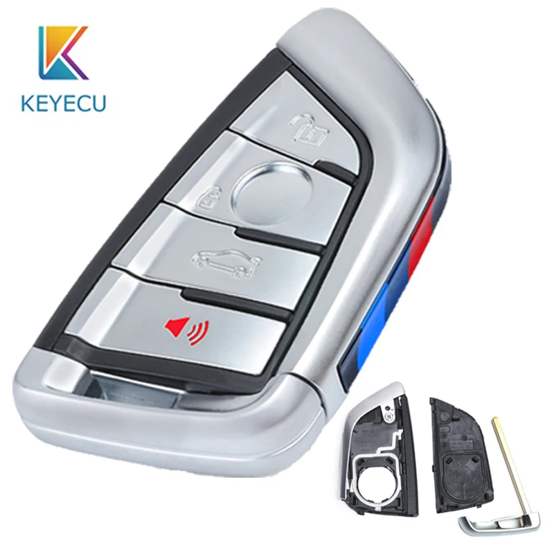 Запасной чехол KEYECU для смарт-карты 4 кнопки автомобильного ключа BMW X5 X6 2014 2015 2016 |