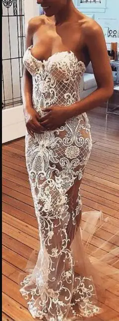 Robe De Mariee Новое свадебное платье с изображением русалки, высококачественное кружевное свадебное платье, большие размеры, свадебное платье