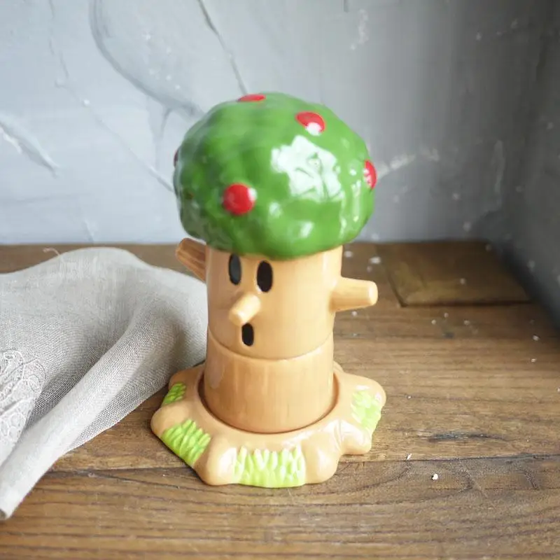 Наборы кружек с мультяшными рисунками, керамическая молочная чашка, милые детские чаши, Набор кружек с деревом - Цвет: cup set