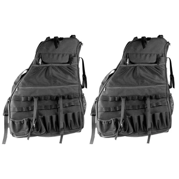 

Roll Bar Storage Bag Cage for 07-18 Jeep Wrangler JK JL CJ TJ Rubicon 4-Door with Multi-Pockets & Organizers & Cargo Bag