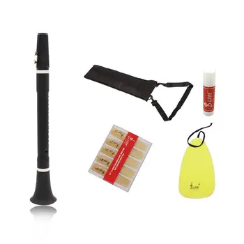 

1 Set Mini Bb B Flat Clarinet Clarionet Woodwind Instrument with Cleaning Cloth Grease Reeds Carrying Bag