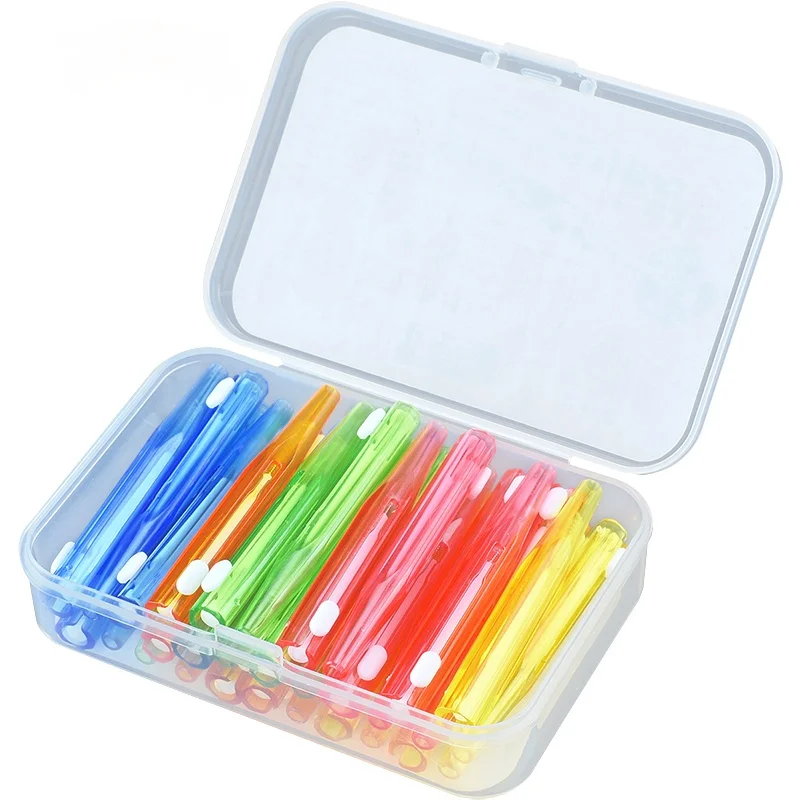 60 sztuk/pudło wykałaczka szczoteczka międzyzębowa 0.6-1.5mm czyszczenie między zębami pielęgnacja jamy ustnej szczoteczka ortodontyczna I kształt nić dentystyczna 1 60 sztuk/pudło wykałaczka szczoteczka międzyzębowa 0.6-1.5mm czyszczenie między zębami pielęgnacja jamy ustnej szczoteczka ortodontyczna I kształt nić dentystyczna 1