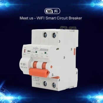

Circuit Breaker Timer Remote Control Overload Undervoltage Protection wifi switch google home for tuya broadlink ewelink alexa