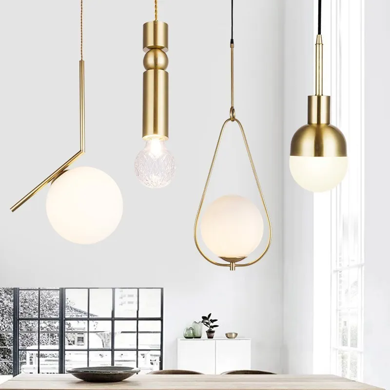 

Loft Pendant Lamp Modern Nordic Dining Room Living Room Restaurant Cafe Club Bedroom Bar Hall Pendant Light Bed pendant lights