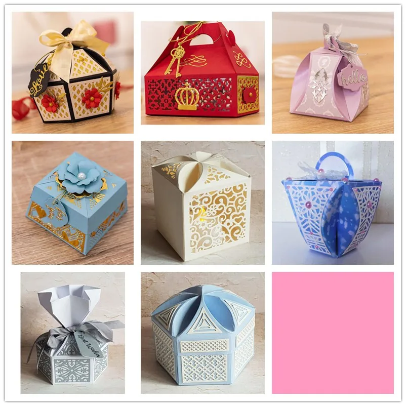Gift Box Cut Dies DIY Scrapbooking Dies New Metal Steel Cutting Dies Stencils Book Photo Album Card Crafts Embossing