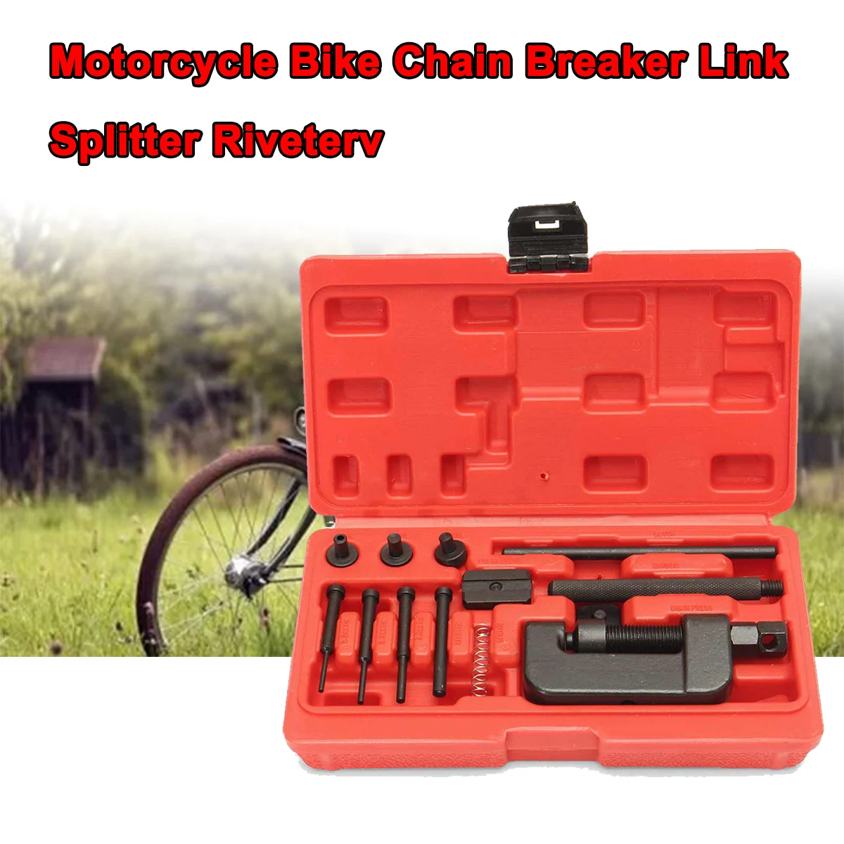 

Tool Set Motorcycle Bike Chain Breaker Riveter Riveting Repair Link Splitter REMOVER CHAIN TOOLS CUTTER