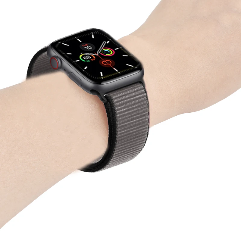 Ремешок для Apple watch band 5 4 44 мм 40 мм Sport Loop correa 42 мм 38 мм Iwatch series 3 2 ремешок для часов браслет дышащие аксессуары - Цвет ремешка: 42-Anchor Gray