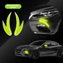 

1 Pair Car Rearview Mirror Anti-Scratch Strip Door Front And Rear Corners Reflective Anti-Collision Rubber Strip Thickened