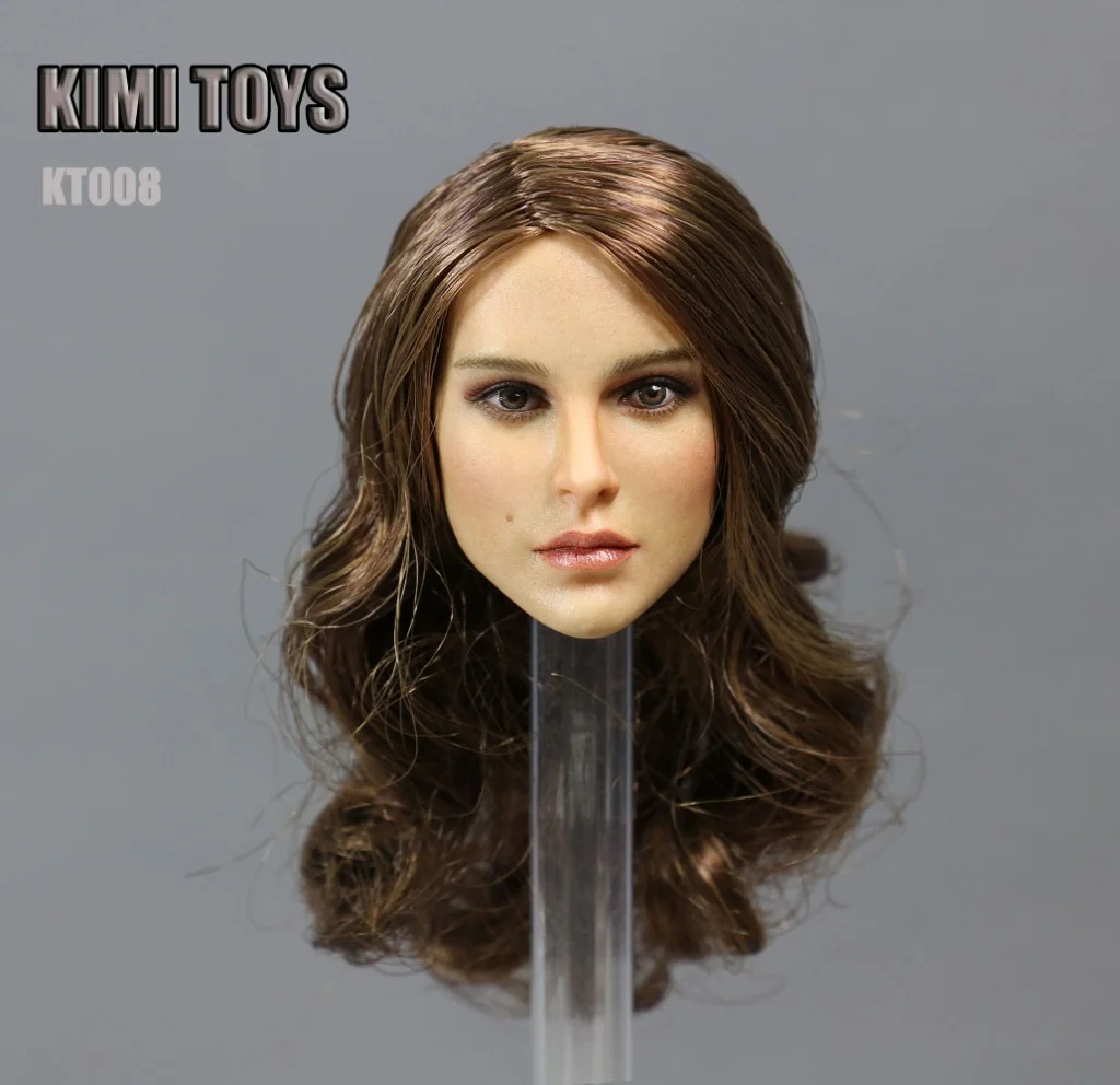 KIMI TOYS KT008 1/6 девушка с длинными волосами голова Лепка Suntan головка резьба F 12 ''женский Ph тело фигурка игрушка