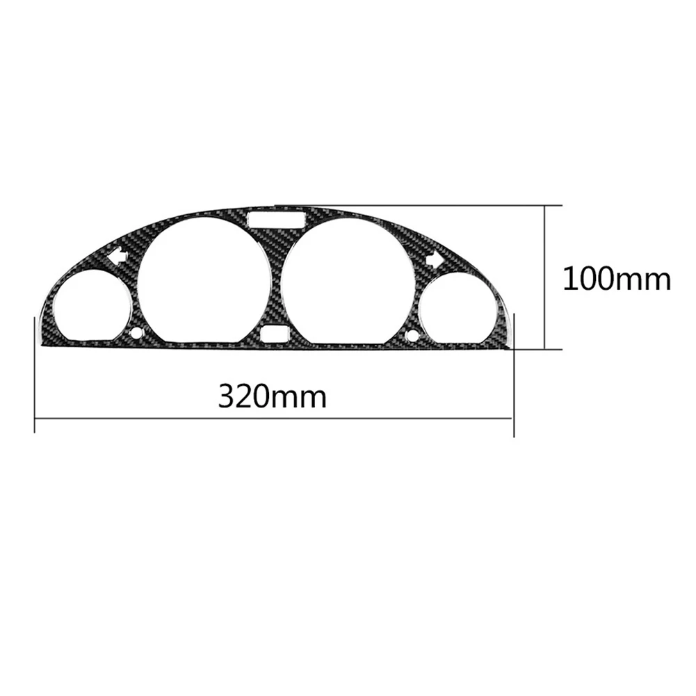Carbon Fiber Car Instrument Panel Decorative Frame Sticker for BM-W E46 M3 98-05 carros Accessories маска камера заднего вида