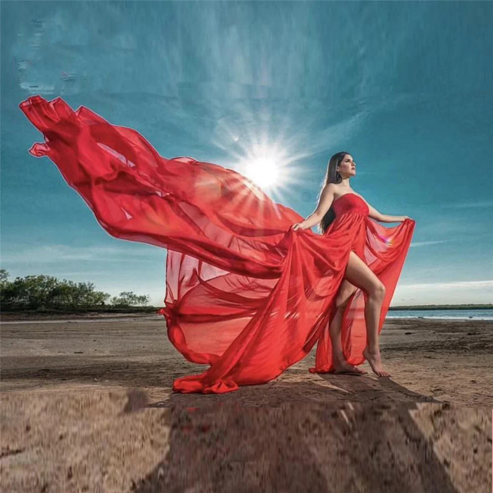 Best Offers Dresses Photo-Props Lace Chiffon Pregnancy-Photography Maternity-Shoot Maxi-Gown Long xXK3WEyGx