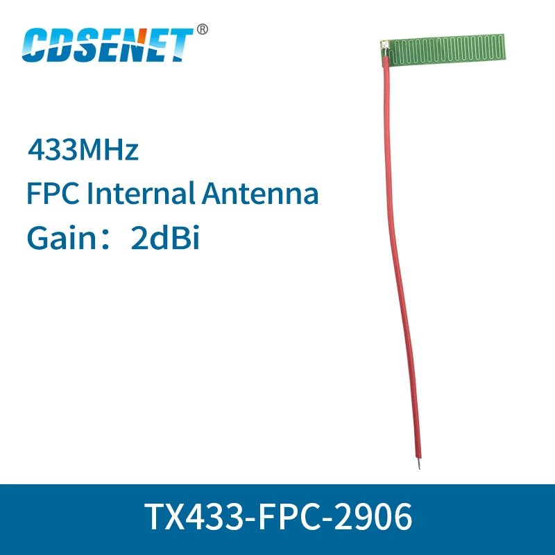 

10pc/lot 433MHz FPC Wifi Antenna Welding Interface 2dBi TX433-FPC-2906 Omnidirectional fm Antenna