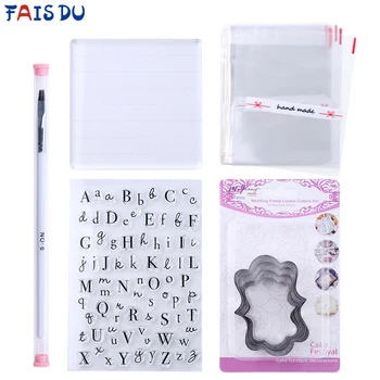 

Home Baking Set Combination Fondant Cake Decoration Tool Pattern Set Biscuit Pressing Letter Cutter Children Baking Small Set