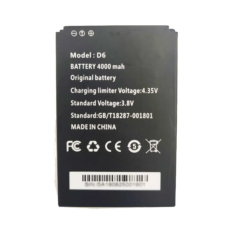 100% Original Li ion Battery 3.8V 4000mah for Anysecu 4G-P3  UNIWA F50 Walkie Talkie 4G Network Radio