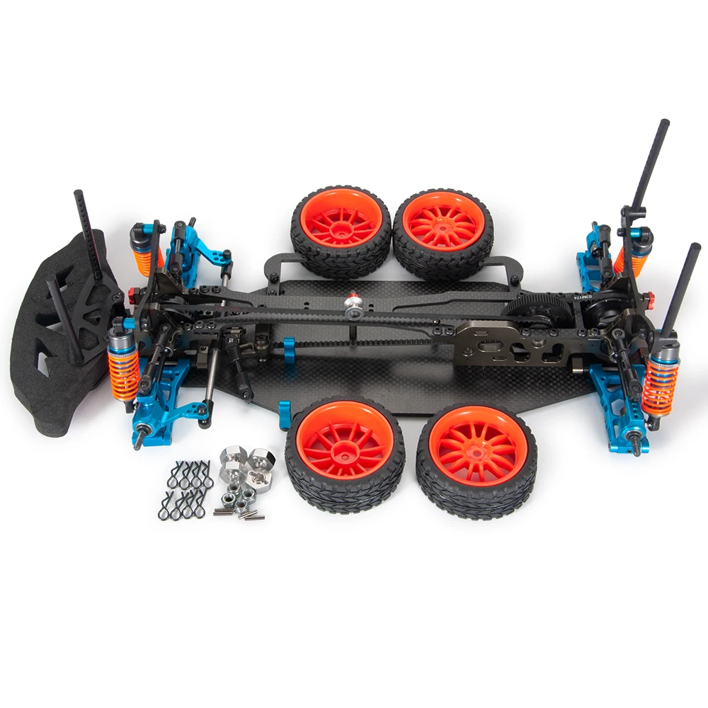 as pic shows YEAHRUN сплав и карбоновая рама колесики для тела комплект для RC 1/10 дрейф гоночный вал для Автомобиля Привод - Цвет: as pic shows