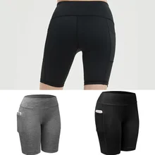 Компрессионные шорты для йоги стрейч трусики эластичные фитнес спортивные штаны леггинсы для спорта на открытом воздухе Велоспорт Бодибилдинг