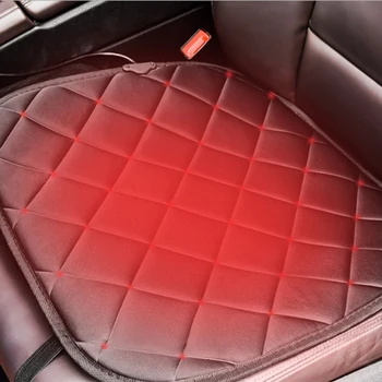

Black Car Heating Single Seat Cushion Single Seat Heating Cushion Office Heating 12V Pad Fast Heat Transfer Wear-resistant
