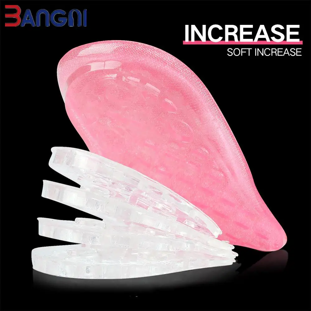 

3ANGNI Adjustable Five-layer height increase insole Assembly silicone insoles for shoes soft shock absorption