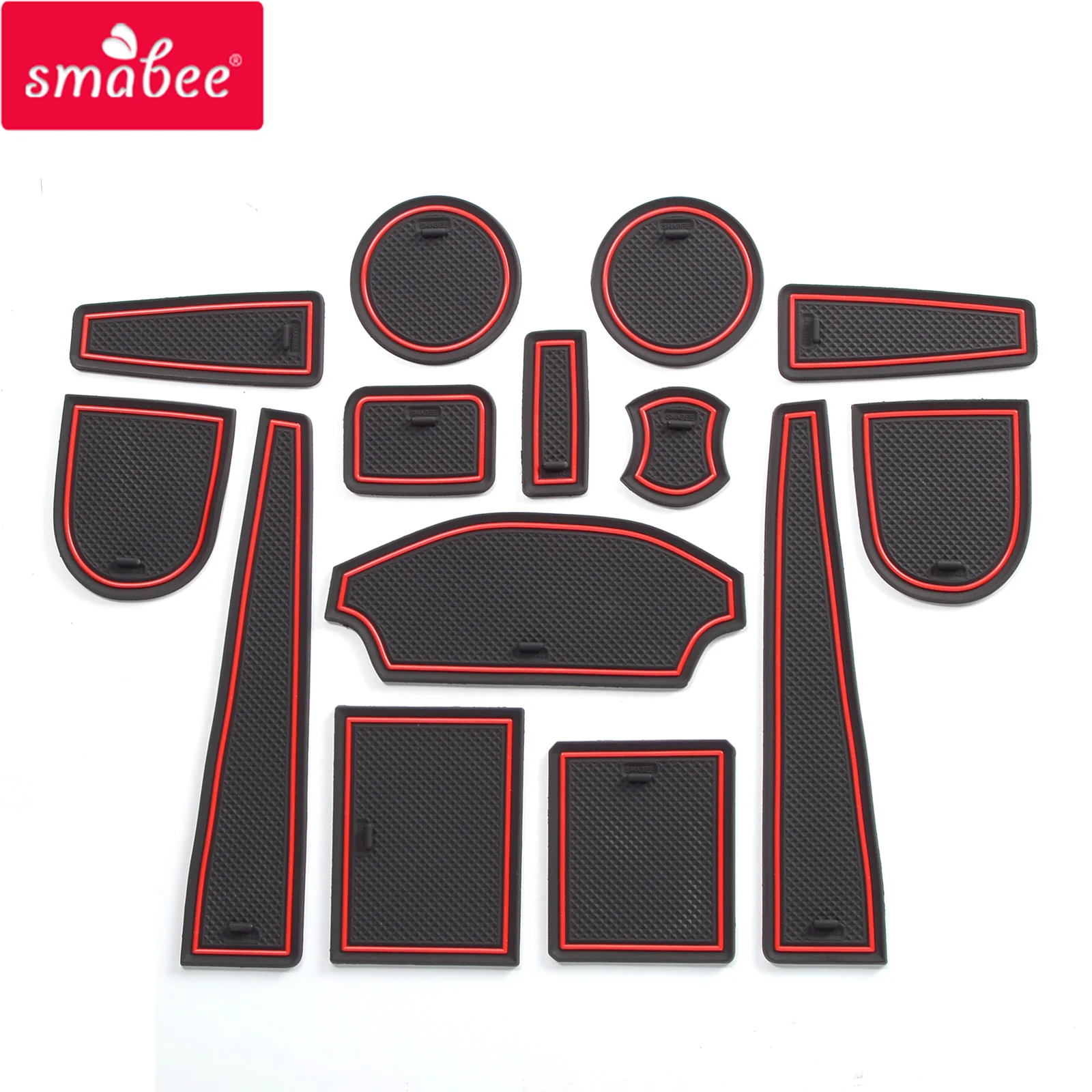 Custom Fit for Ford Fiesta 08-16 Cup Holder and Door Slot Mat Gate Pad Liner Accessories Car Styling 8PCS Red Custom Fit for Ford Fiesta 08-16 Cup Holder and Door Slot Mat Gate Pad Liner Accessories Car Styling 8PCS Red