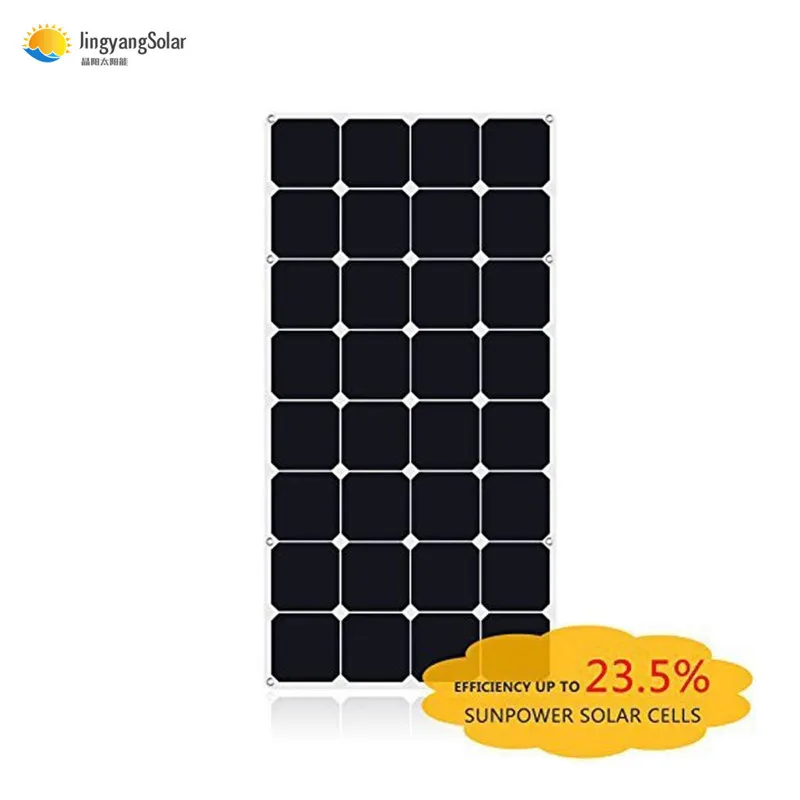 

China High efficiency industrial waterproof flexible solar panel 100w with sunpower flexible solar cell 100w panel solar