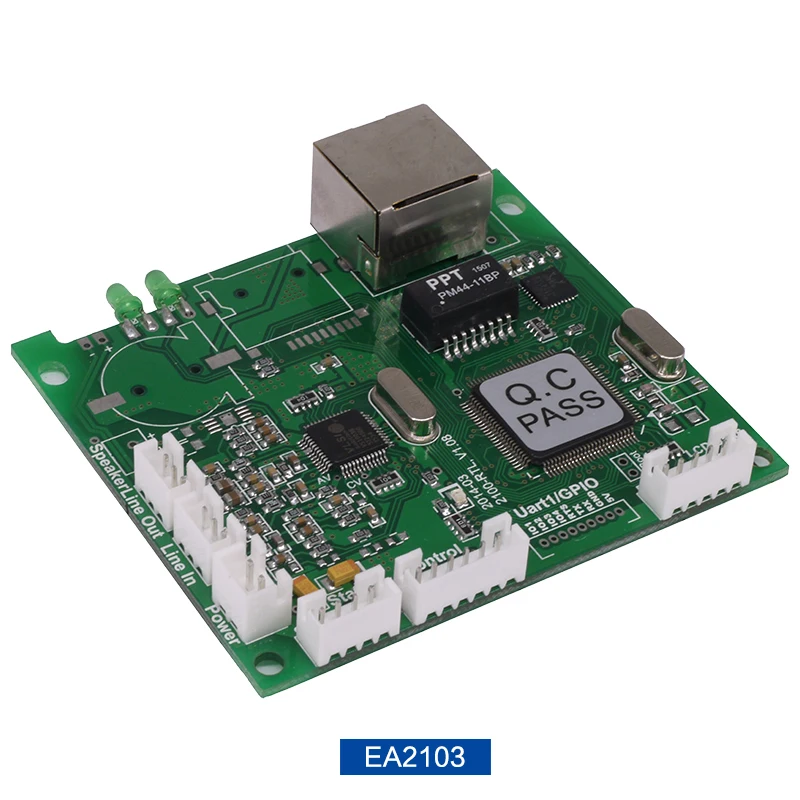 Ip Network Audio Intercom Module Sip Campus Public Broadcast Intercom Two-way Network Broadcast Intercom afbeelding
