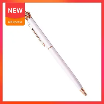 

Cute Crystal Shining Crown Ballpoint Pen Metal Novelty Writing Stationery Office School Supplies For School K5I0