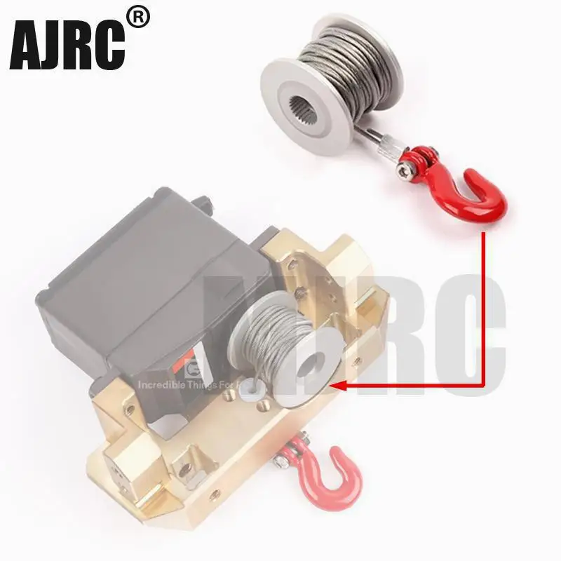 25t Lenkgetriebe Servo Winde Rad Lenkgetriebe vorne für 1/10 rc Raupen wagen trx4 Trx-6 d90 d110 axial scx10ii 90046 vs4 rr10