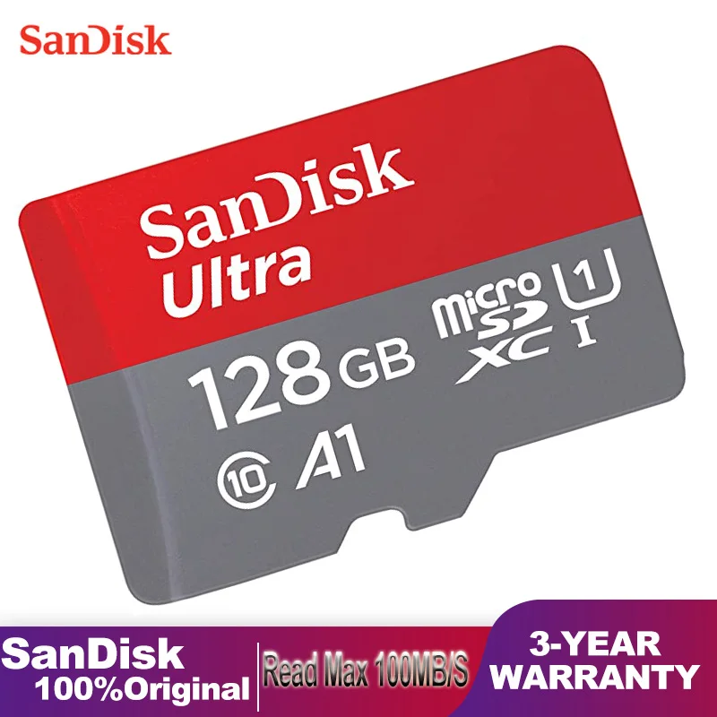 

Карта памяти Sandisk Micro SD TF, класс 10, 128, 256, 64, 32 ГБ