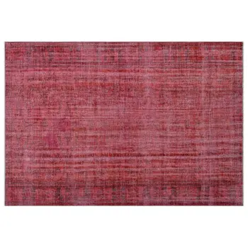 

Handmade Red Vintage Overdyed Turkish Area Rug 192x280 Cm-6'4''X9'2''