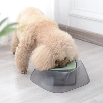 

Dogs Cats Hygienic Floating Slow Feeder Portable Easy Clean Removable No Spill Dispenser Pet Water Bowl Home Non Toxic Anti Slip
