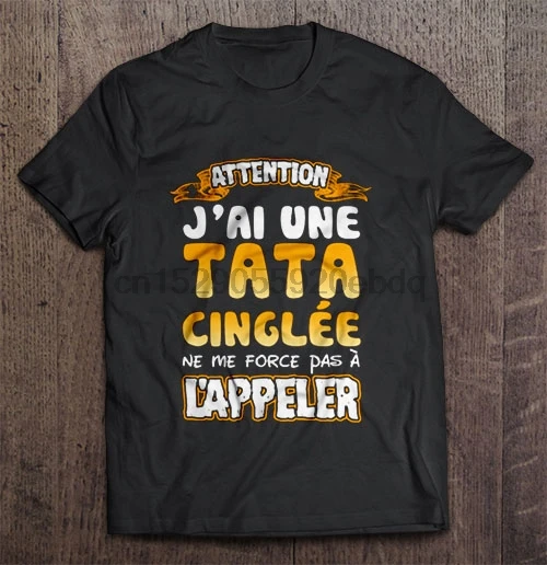Мужская футболка внимание J ai Une Cinglee Ne Me Force Pas a L appeler женская и |