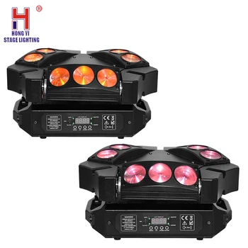 

Moving Head Light Mini Led Spider Light 9x12W RGBW 4in1 Beam Light DMX Stage Lighting Professional DJ Equipment (2pcs/lot)