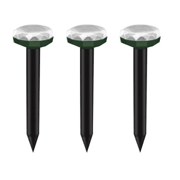 

Solar Mole Repellent, Gopher Repellent, Snake Repellent, Groundhog Repellent for Outdoors Solar Powered Safe Rodent Deterrent Ch