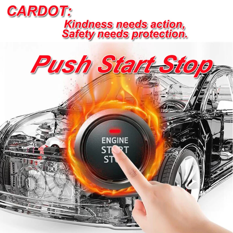 US $109.86 cardot remote push Start Stop engine Keyless Entry system Smart Car Alarm