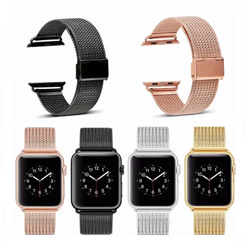 

Suitable for Applewatch34 S Apple Watch Milanese Stainless Steel Watch Strap Snap-Chain Watch Strap