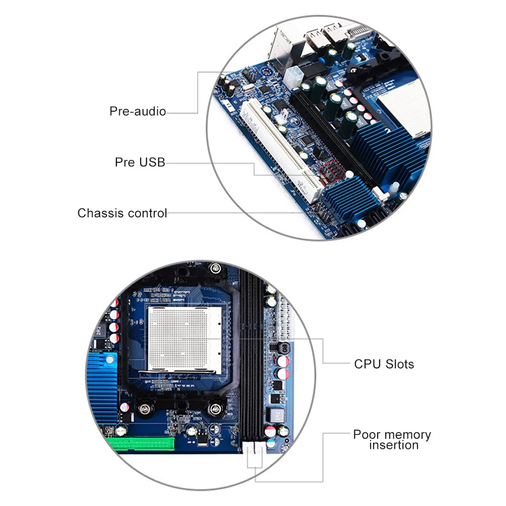 A78 8 usb портов DDR3 ram настольный компьютер материнская плата DDR3 материнская плата DDR3 материнская плата для AM3 938 материнская плата