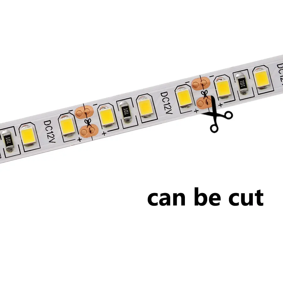 DC 12 В Светодиодная лента светильник SMD 5730 белый теплый белый 6000 К светодиодный лента 1 м-5 м водонепроницаемая лента светодиодные световые полоски домашний декор