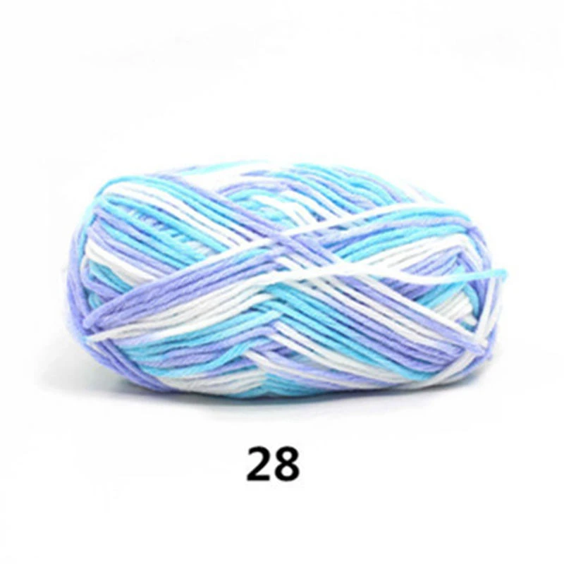 A28 12pcs 12 шт. необычная пряжа смешанных цветов, меланжевые нити, хлопок, смешанная пряжа, красивый свитер для ручного вязания - Цвет: A28 12pcs