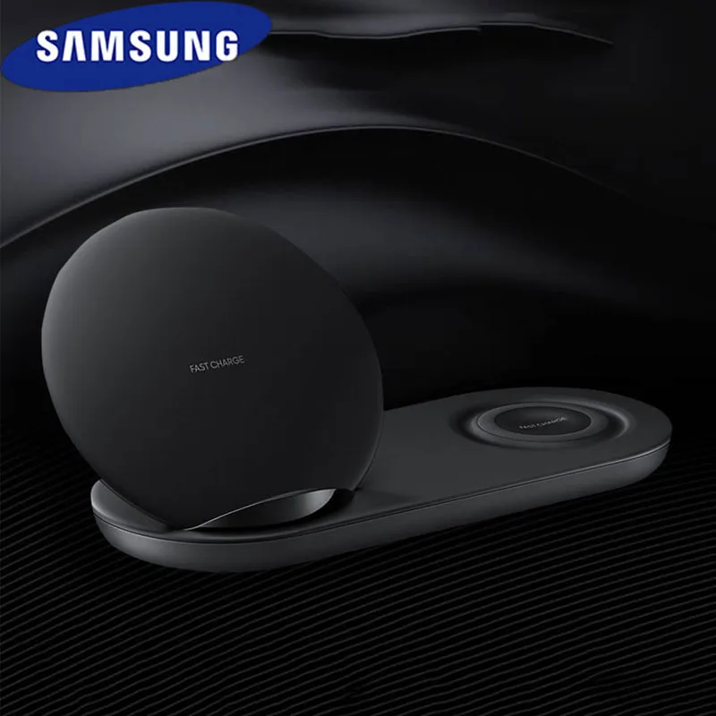 

Original Samsung Qi Fast wireless charger dual charge adapter for Galaxy s8 s9 s10 plus note 8 9 10+ / iPhone X XR XS 8 EP-N6100