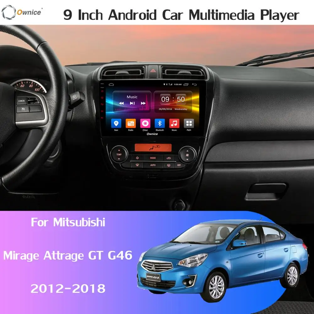 Excellent 360° Panoramic 4×AHD Camera 4G LTE SIM WiFi Android 9.0 8Core 4GB+64GB DSP SPDIF Coaxial CarPlay Car Multimedia Player for Mitsubishi Mirage Attrage GT G46 2012-2018 GPS Navigation Radio Autoradio Bluetooth OBD DAB 1