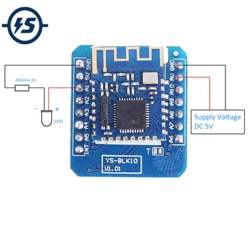 

DC 5V 10-Channel Wireless Bluetooth Module 10 Bit Self-locking/Momentary Switch Timer Delay Controller