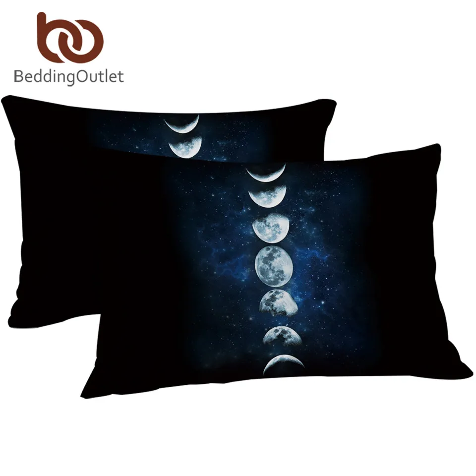 Постельное белье Outlet Moon Eclipse меняющаяся наволочка Galaxy с принтом 3D пейзаж