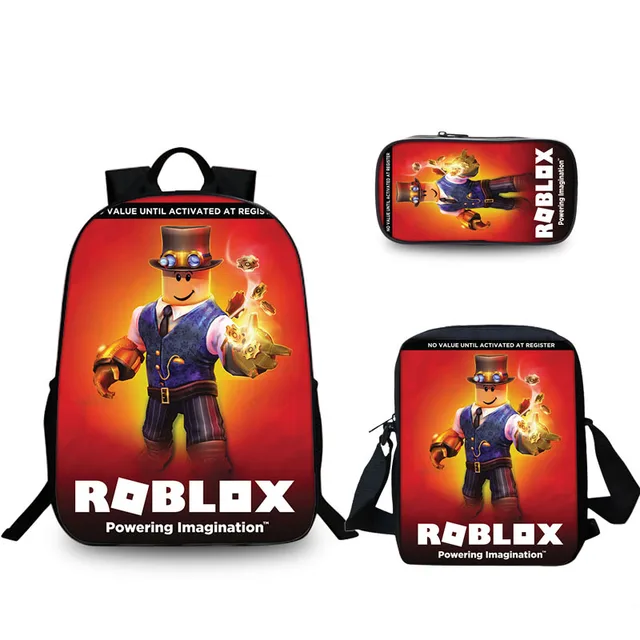 3 Pcs Set Game Backpack Roblox Boy Kid Bags School Pencil Case Students Students Best Gifts For Children School Bags Mochila Backpacks Aliexpress - roblox gifts for boys