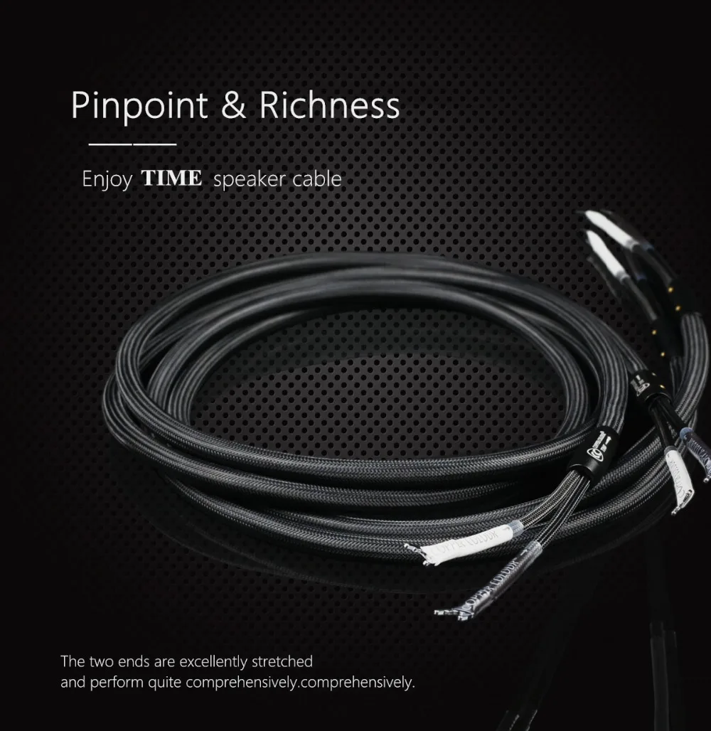 Медный цветной аудиофиловый акустический кабель Hi Fi аудио колонки шнур одна