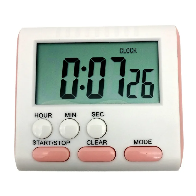 Цифровой светодиодный Будильник с функцией обратного отсчета, секундомер для сна, светодиодный, настольные часы, многофункциональные, для выпечки, кухонный таймер с магнитом