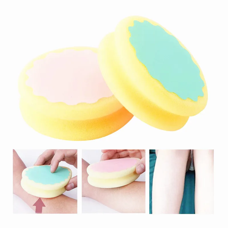 Magic Painless Women Hair Removal Sponge Soft 3 Shapes Cute Depilation Tools Skin Care Sponges Beauty Ladies Lovely