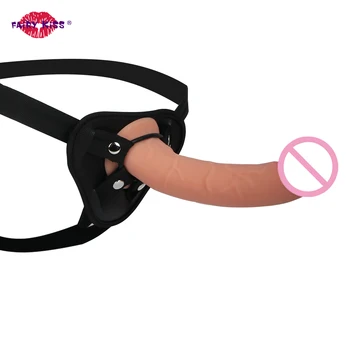 Super Soft Hollow Strap On Dildo Realistic Strap On Harness Suction Cup Dildo Penis Artificial Unisex Sex Toys For Women Men 1