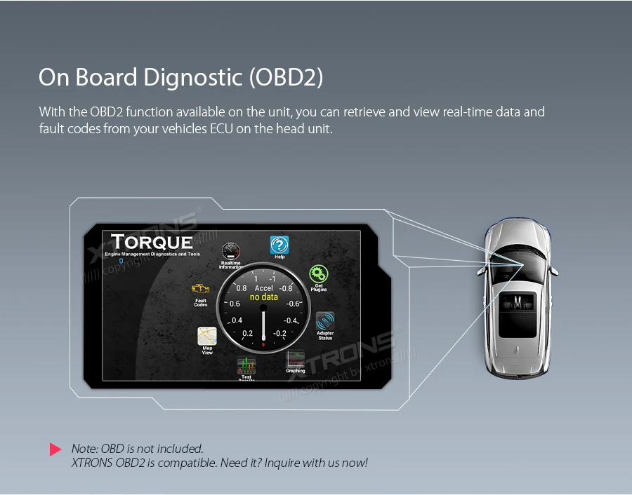 Sale XTRONS 7" IPS Universal 2 Din Android 8.1 Octa-Core 2G RAM 32GB ROM  Car Stereo 2.5D Curved Screen GPS OBD DAB WIFI No DVD 4