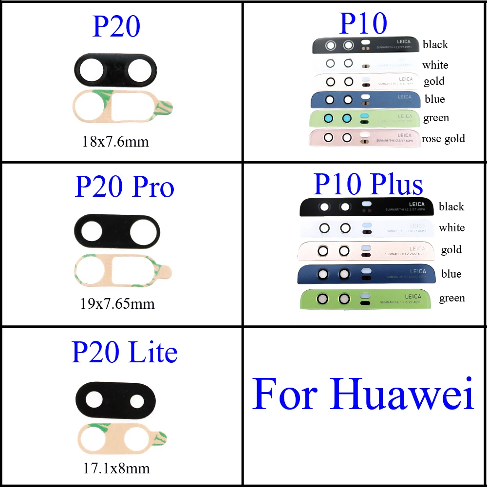 

YuXi Rear Back Camera Lens Glass Ring Cover Replacement Part For Huawei p20 P20 Pro p20Lite P10 P10 PLUS p10plus